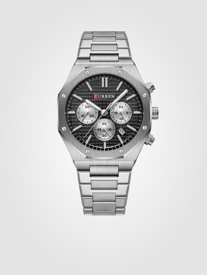 Reloj Curren 8440 para hombre, Acero Inoxidable – Resistente al Agua