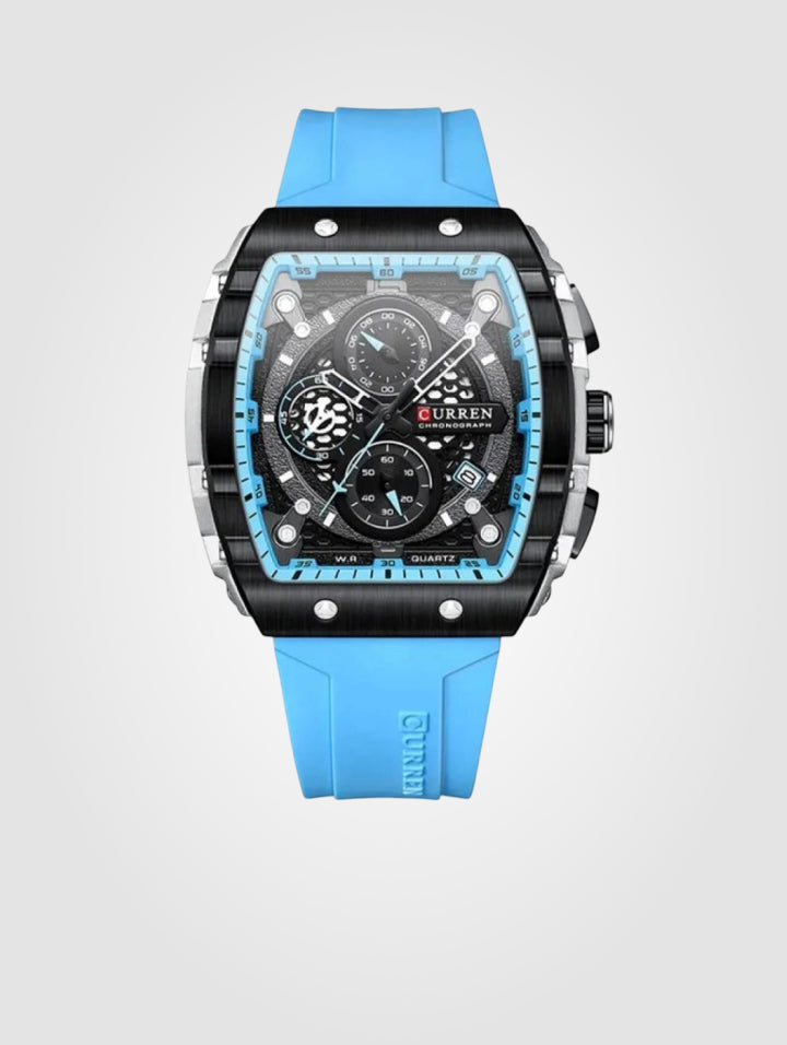 Reloj Curren Deportivo 8442 Azul – Resistente al Agua para Hombre