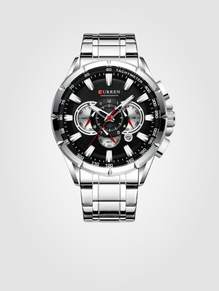 CURREN Orologio analogico al quarzo da uomo, alla moda, impermeabile, in acciaio inox, oro, Bracciale CURREN Orologio analogico al quarzo da uomo, alla moda, impermeabile, in acciaio inox, oro, Bracciale