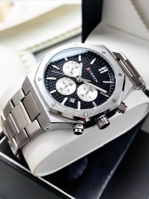 Reloj Curren 8440 para hombre, Acero Inoxidable – Resistente al Agua