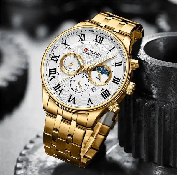 Curren 8427 Dorado para hombre, Cronógrafos especiales