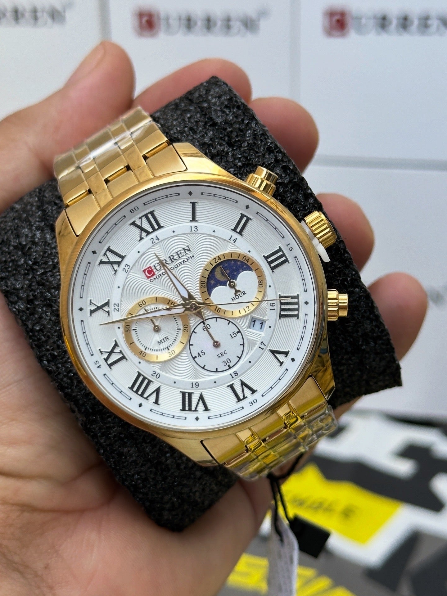 Curren 8427 Dorado para hombre, Cronógrafos especiales
