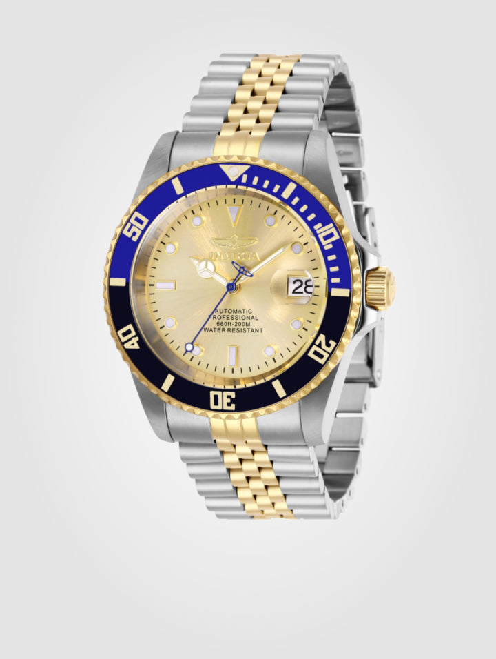 Reloj Invicta Pro Diver, Automático - 43 mm, Bicolor. Dorado (29181)