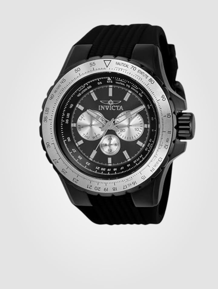 Reloj Invicta Aviator Ref-33033,Cuarzo-50mm, Caballero