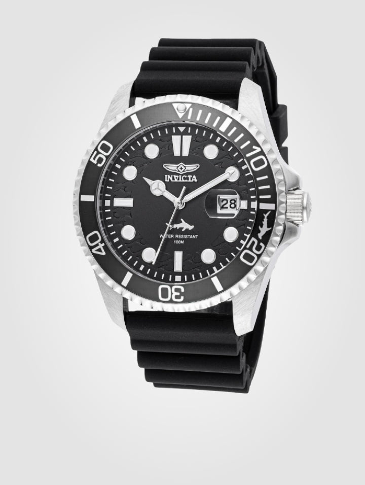 Invicta Pro Diver Shark para hombre - 43 mm, negro (47161)