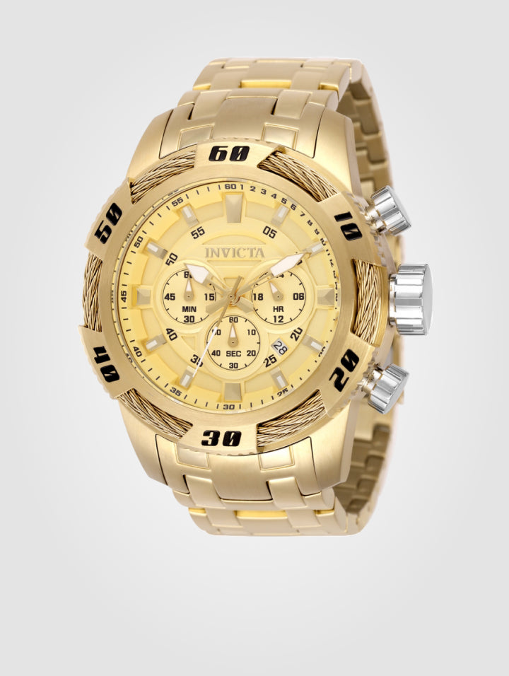 Invicta Speedway Ignition para hombre - 50 mm, dorado (49121)