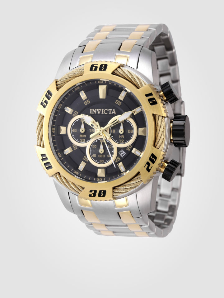Invicta Speedway Ignition para hombre - 50 mm, dorado, acero (47116)