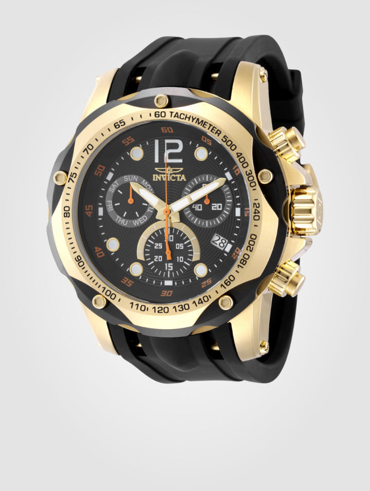Invicta Speedway Swiss Ronda para hombre - 51 mm, negro (49841)