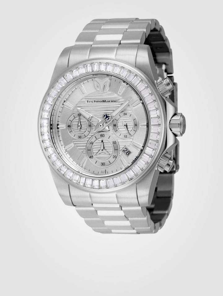 Reloj TechnoMarine Manta para hombre - 42mm Plateado(TM-222001)