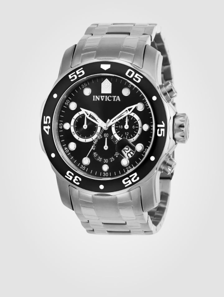 Reloj Invicta Pro Diver para hombre - 48 mm. Plateado. Negro (0069)