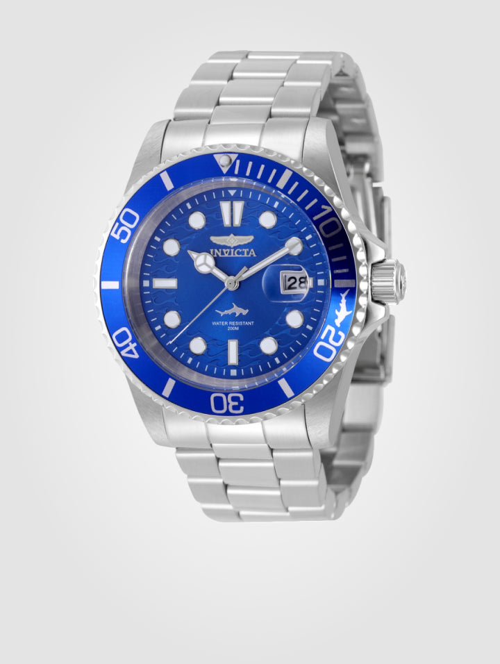 Reloj Invicta Pro Diver para hombre - 42 mm, Plateado. Azul (50827)