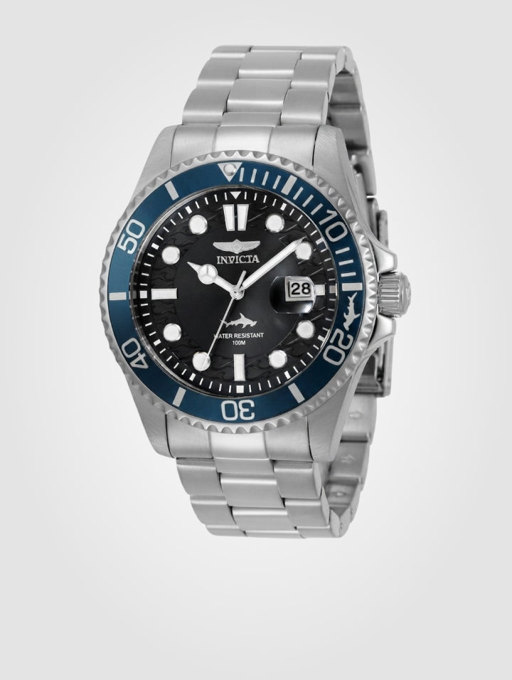 Reloj Invicta Pro Diver para hombre - 43 mm, Plateado. Negro (50942)