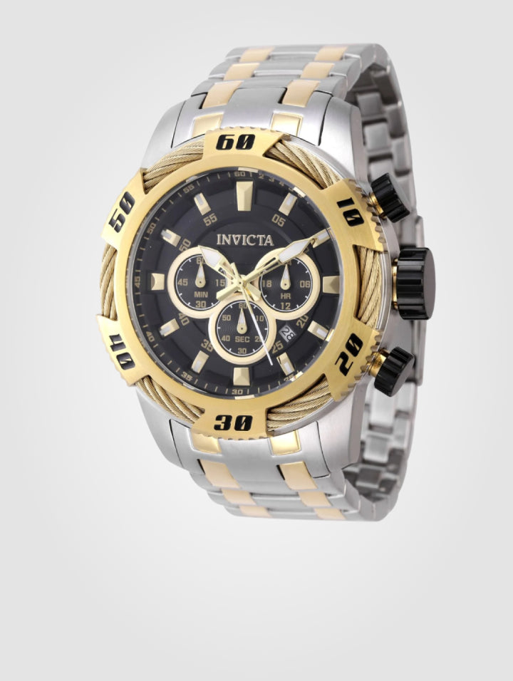 Invicta Speedway Ignition para hombre - 50 mm, dorado, acero (47116)
