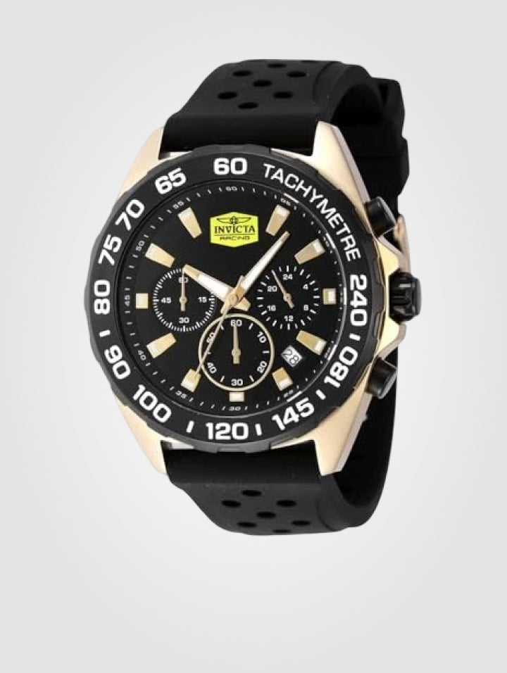 Reloj Invicta racing para hombre - 43 mm, Dorado - Negro(47769)