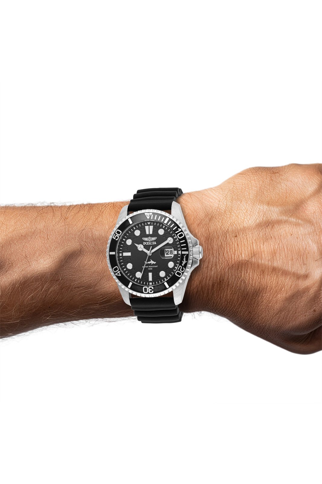 Invicta Pro Diver Shark para hombre - 43 mm, negro (47161)