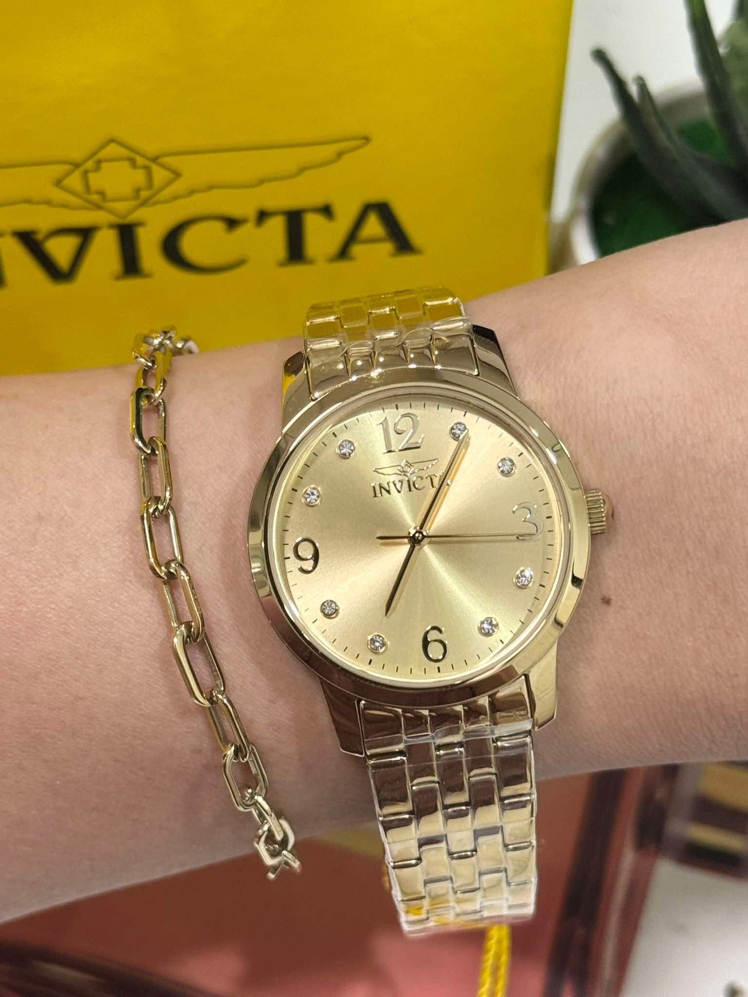 Reloj Invicta Angel 48256 Dorado+Pulsera