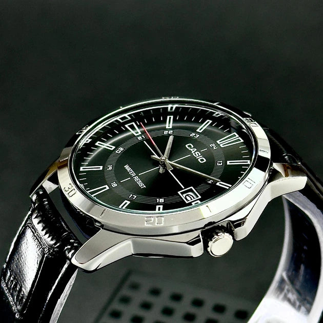 Reloj Casio en Cuero, Ref MTP-V004L-1CUDF