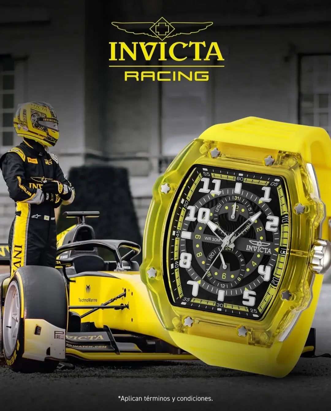 Reloj Invicta Racing Ref-48271, Translucido-48mm, Caballero