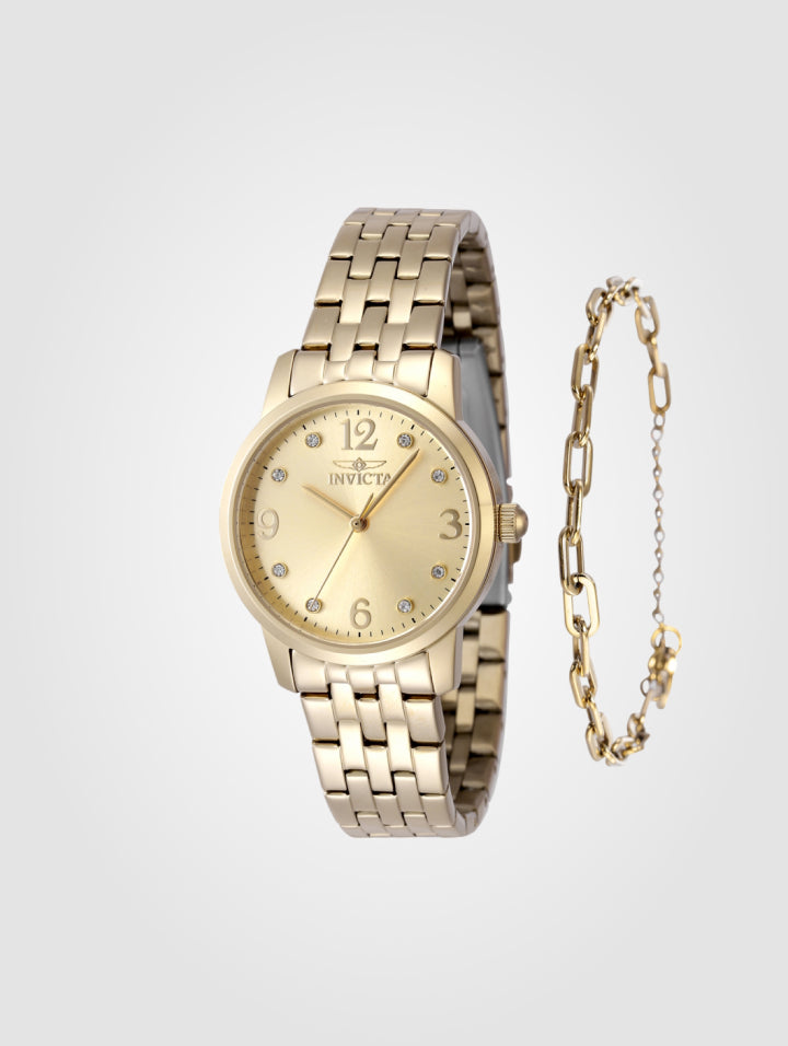 Reloj Invicta Angel 48256 Dorado+Pulsera