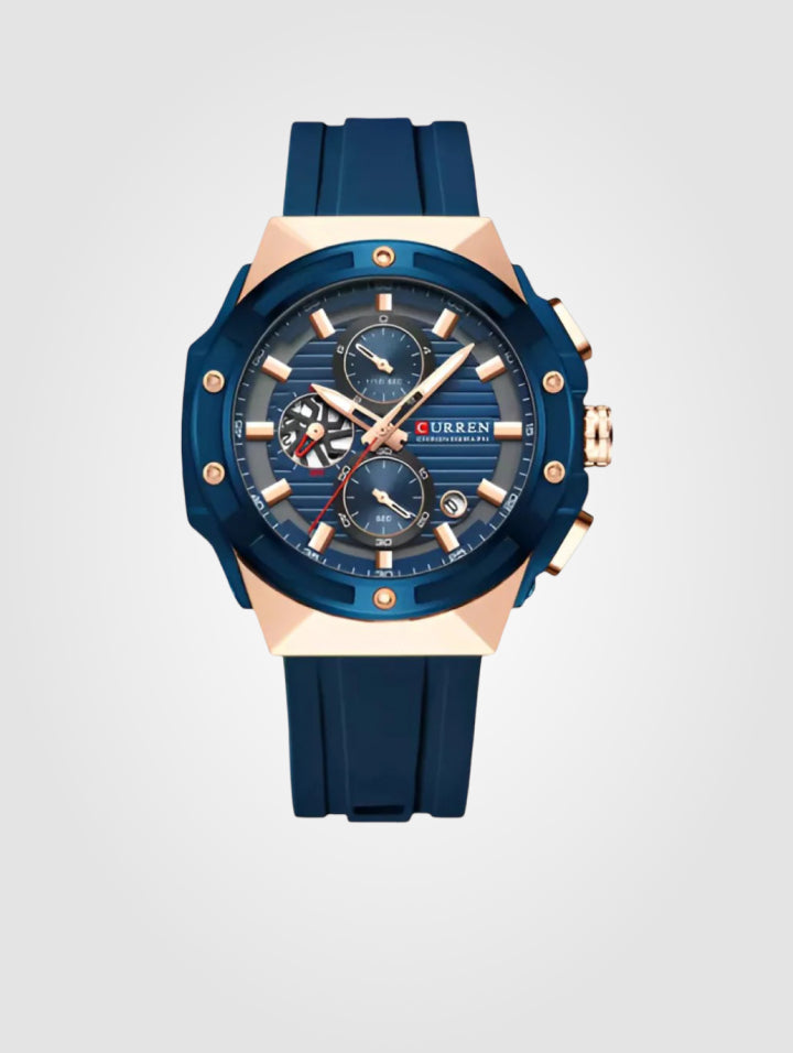 Reloj Curren Elegante 8462  Azul – Resistente al Agua para Hombre