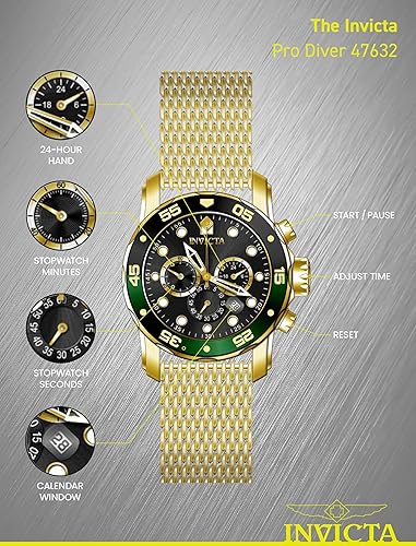 Reloj Invicta Pro Diver para hombre - 48 mm, acero (47632)