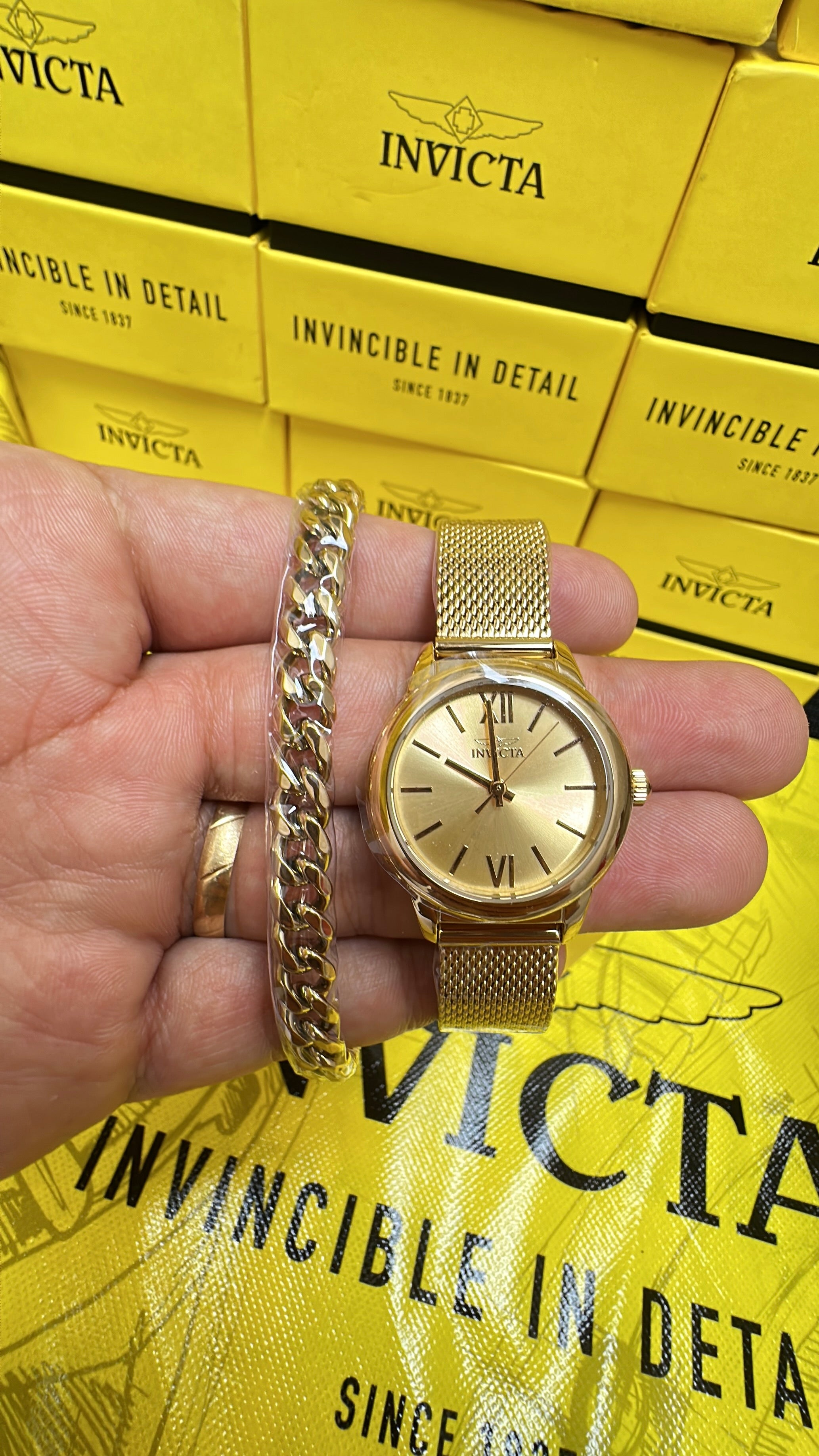 Reloj Invicta Angel 48250 Mujer+Pulsera