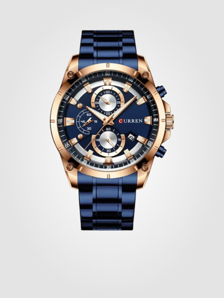 Curren 8360 Dorado para hombre, Acero Inoxidable-Resistente al agua