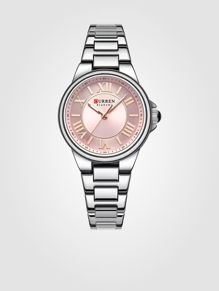 Reloj Curren 9091 Plata-Oro Rosa para Dama 33mm