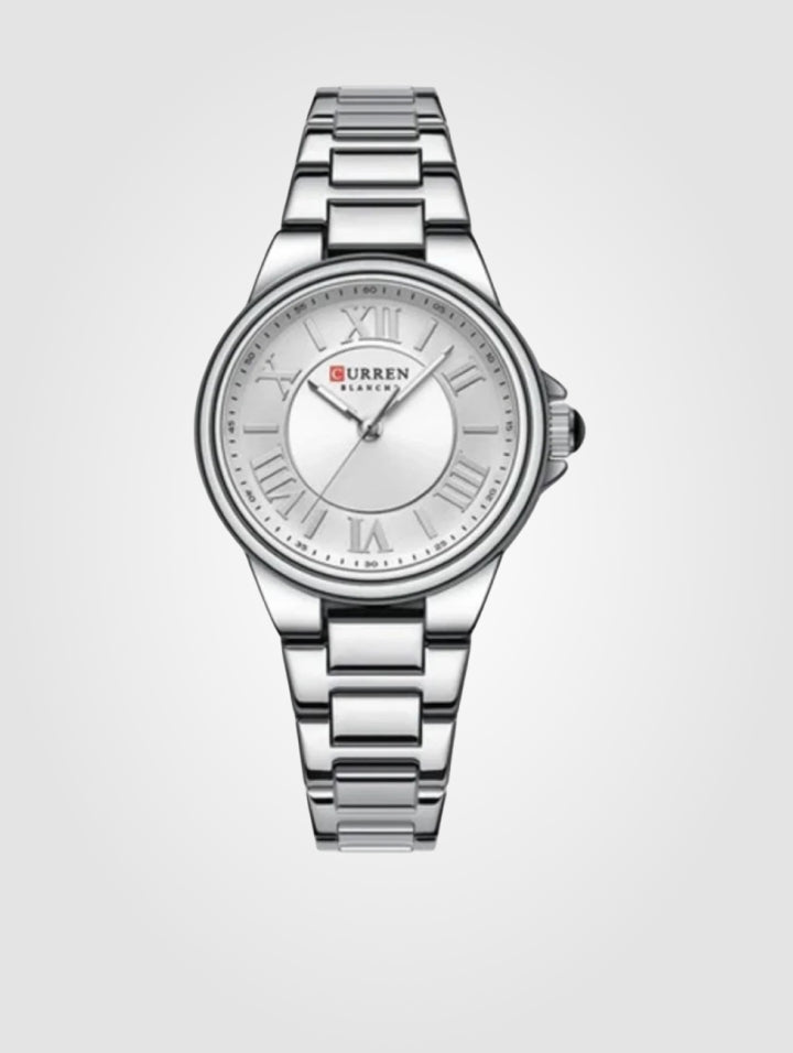 Reloj Curren 9091 Plata para Dama 33mm