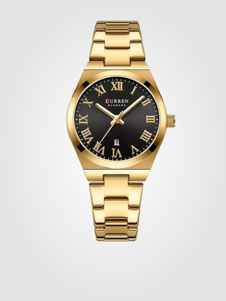 Curren 9095-Dorado para Mujer – Resistente al Agua