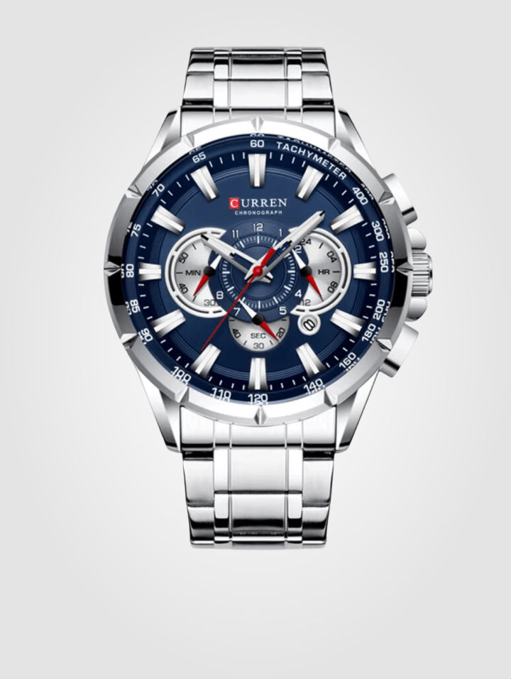 Curren 8363 para hombre, Acero Inoxidable-Resistente al agua