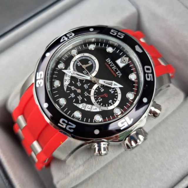 Reloj Invicta Pro Diver 48mm, Ref (34009) Rojo