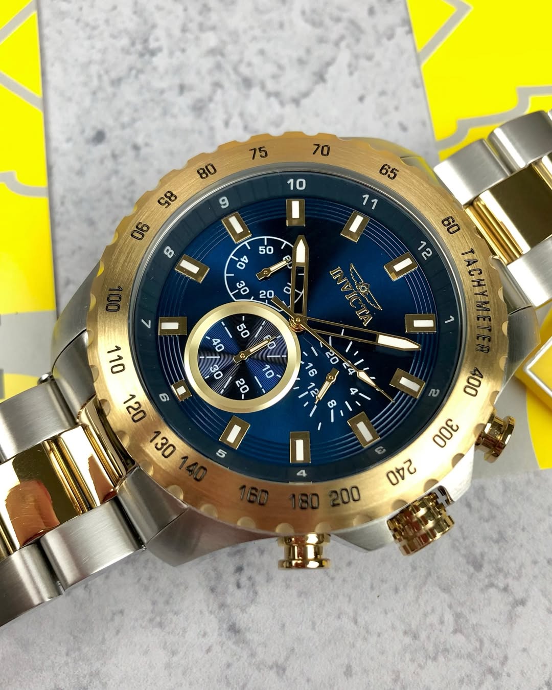 Reloj Invicta Speedway para hombre -48 mm, Bicolor - Azul (24214)