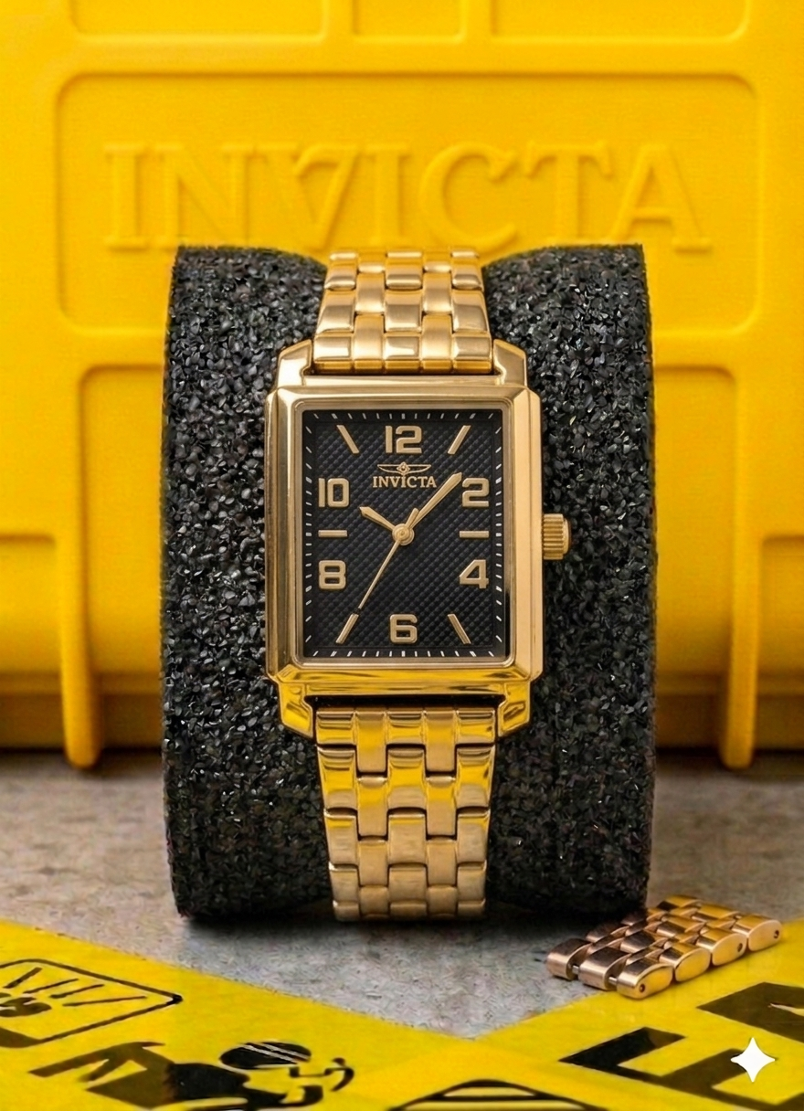 Reloj Invicta Vintage para Mujer - 25.5 mm, Dorado. Negro (46664)