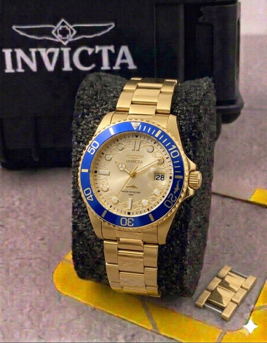 Reloj Invicta Pro Diver para Dama - 38mm, Dorado (30485)