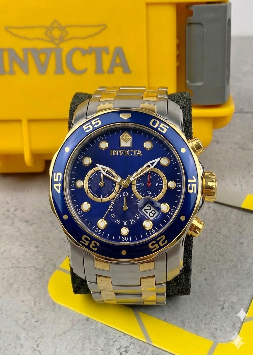 Reloj Invicta Pro Diver para hombre - 48 mm, Bicolor. Azul (0077)