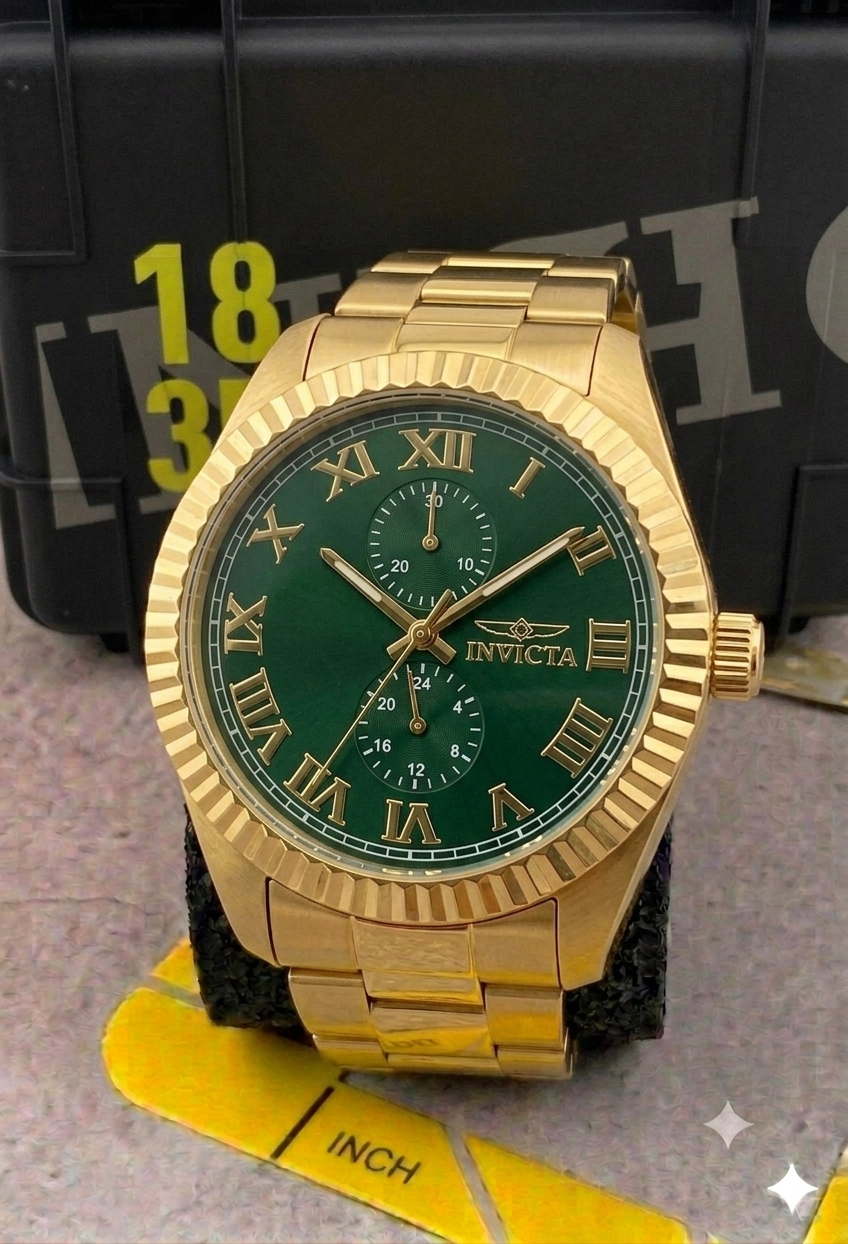 Reloj Invicta Specialty para hombre - 43 mm, Dorado. Verde (47430)