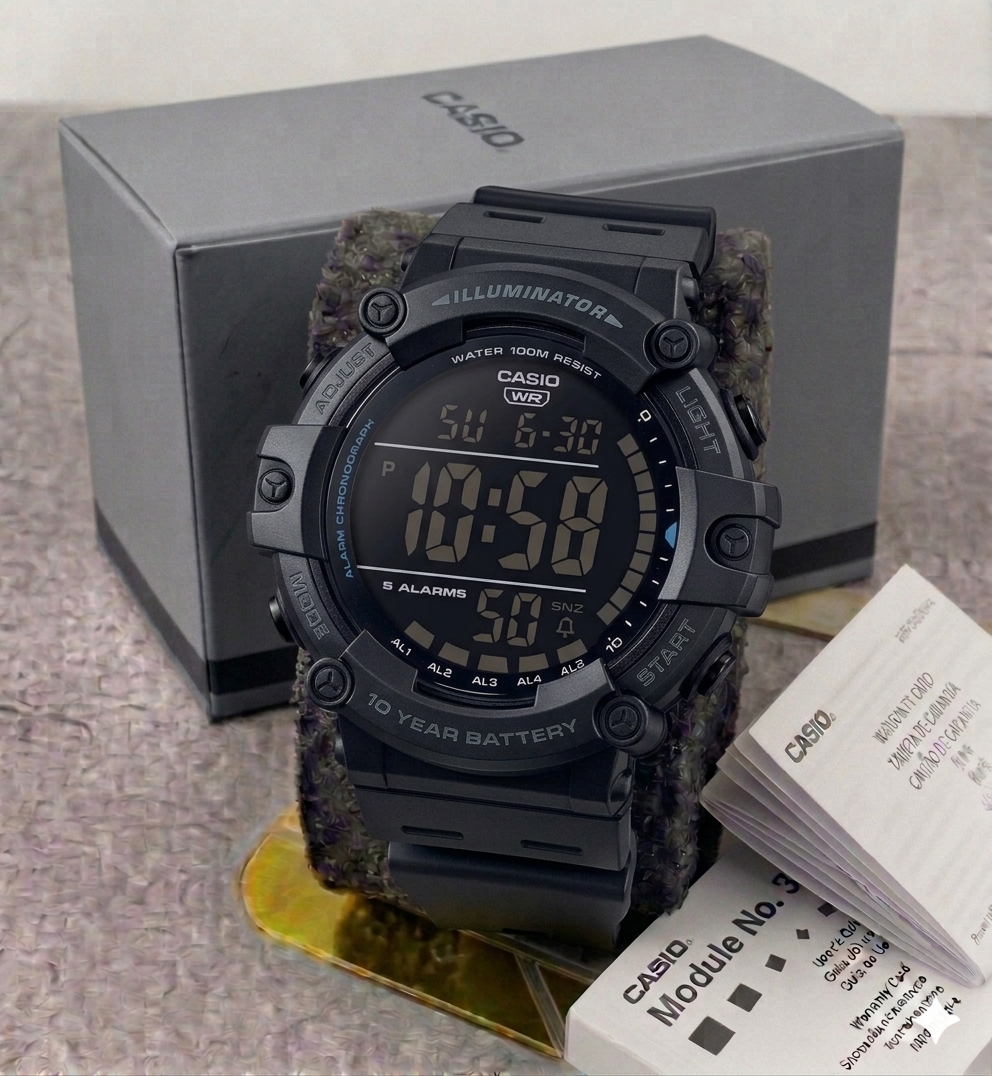 Reloj Casio Deportivo Para Hombre AE-1500WH-8BVDF - Negro