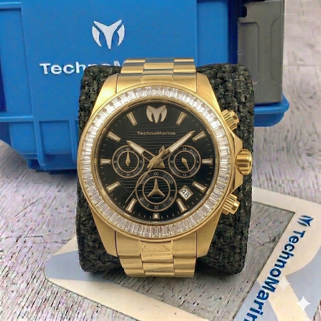 Reloj TechnoMarine Manta para hombre - 42mm Dorado (TM-222005)