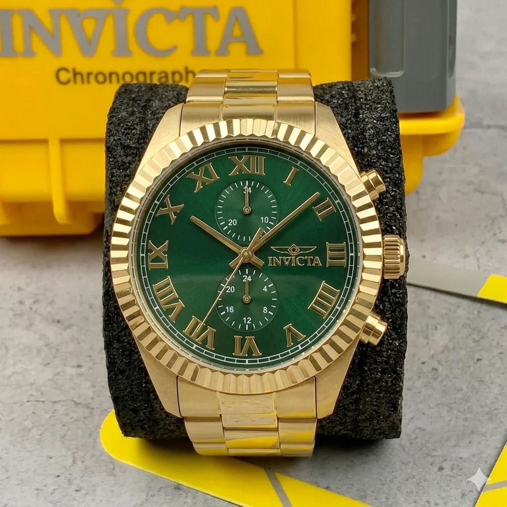 Reloj Invicta Specialty para hombre - 43 mm, Dorado. Verde (47430)