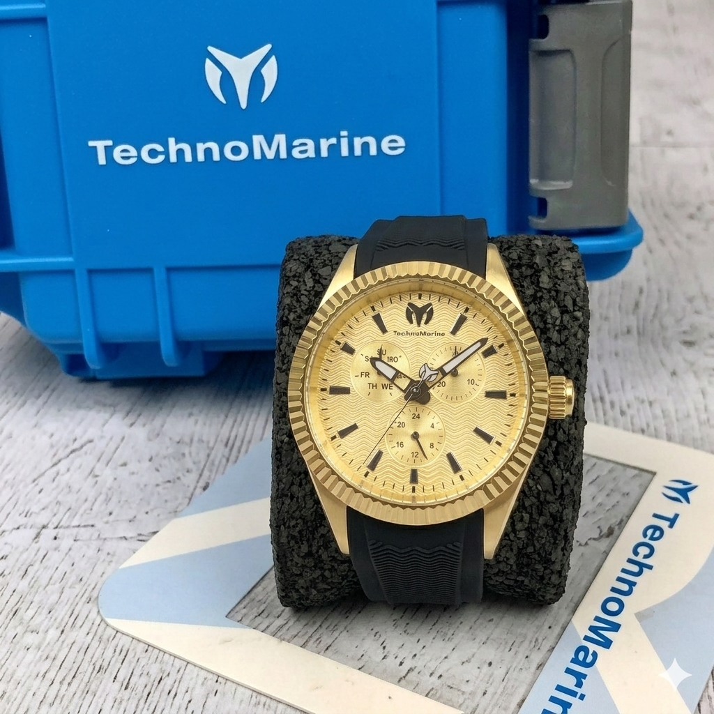Reloj Technomarine Sea Dream para hombre - 42 mm. Dorado. Negro (719024)