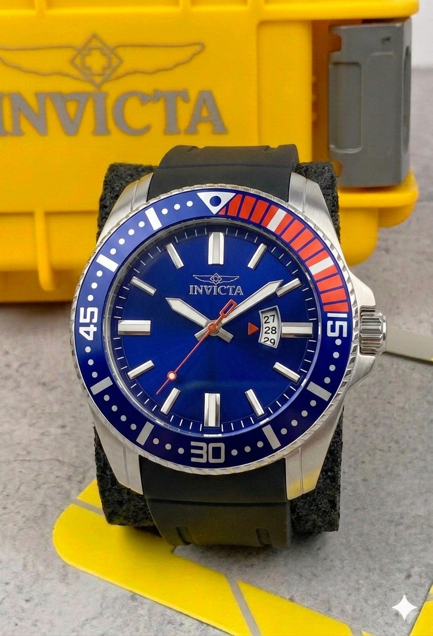 Reloj Para Hombre Invicta Pro Diver 30741 Negro Azul 48mm