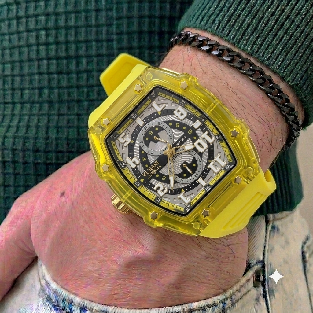 Reloj Invicta Racing para hombre - 50 mm - Amarillo (48714)