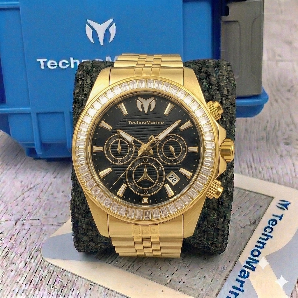 Reloj TechnoMarine Manta para hombre - 42mm Dorado (TM-222021)