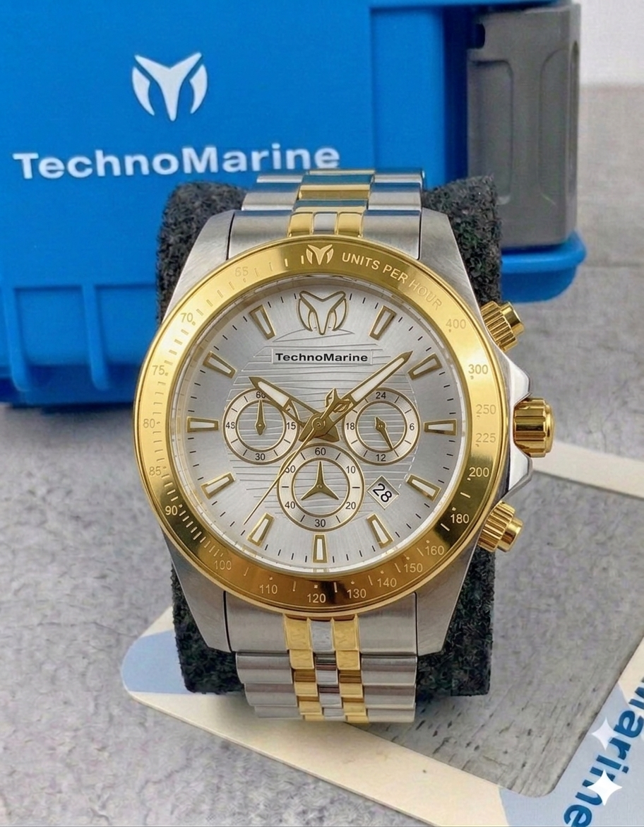 Reloj TechnoMarine Manta para hombre - 47 mm, acero (TM-220143)