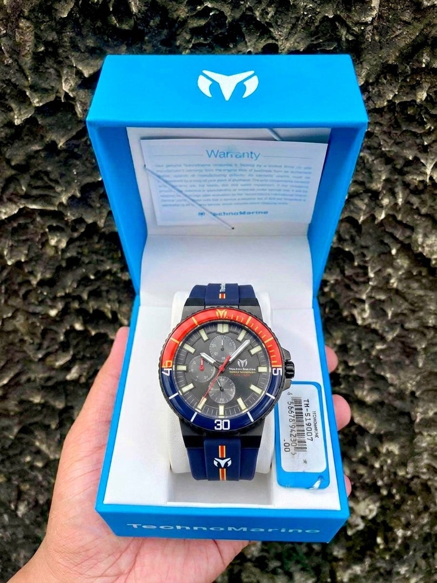 Reloj TechnoMarine Racing Legends 43mm. Azul - Rojo (525030)