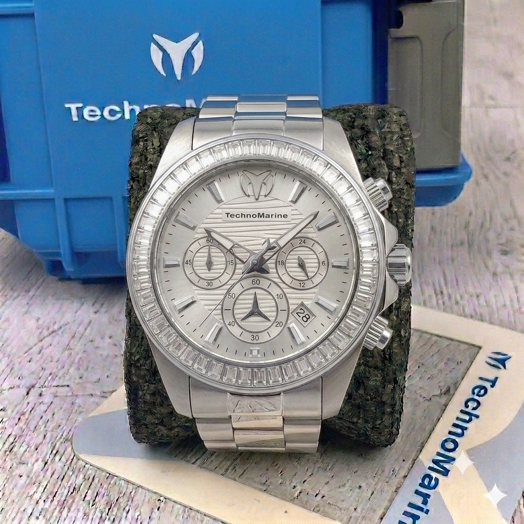 Reloj TechnoMarine Manta para hombre - 42mm Plateado(TM-222001)