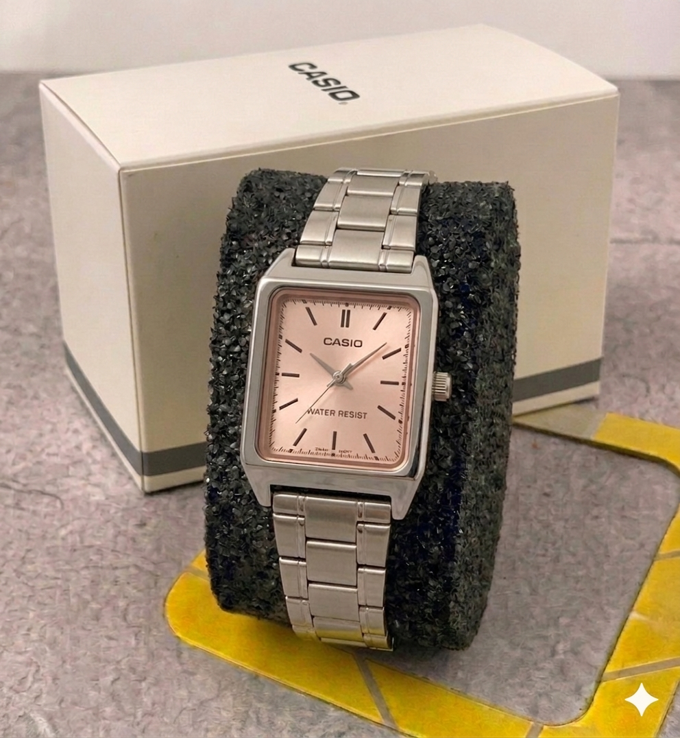 Reloj Casio Para Dama LTP V007D- 4EU - Plata, Oro Rosa