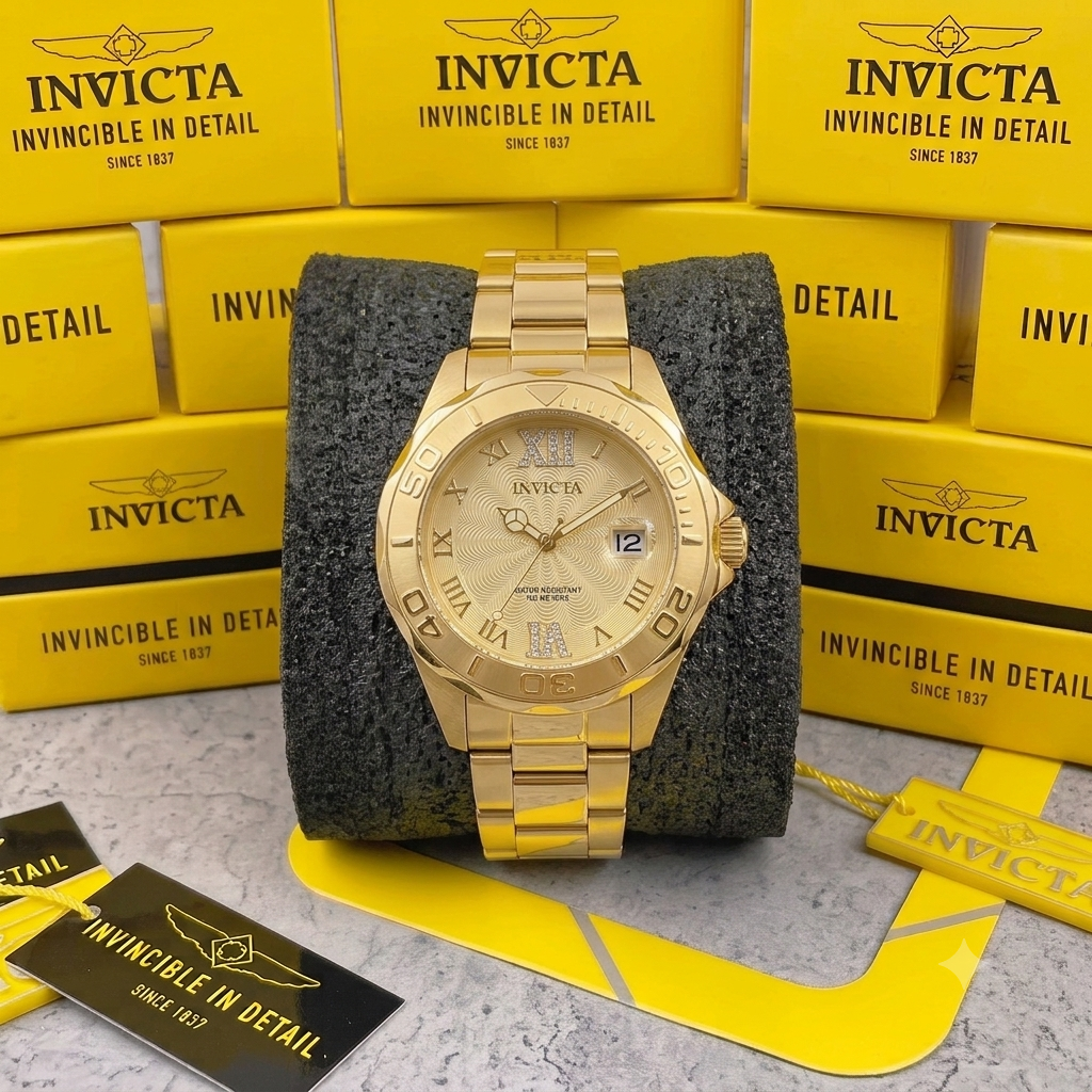 Reloj Invicta Pro Diver para Mujer - 38 mm, Dorado (42739)
