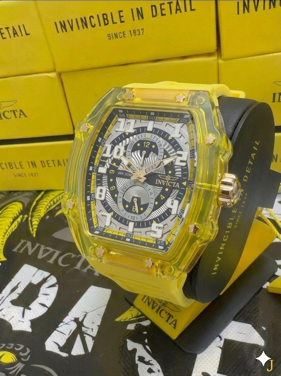 Reloj Invicta Racing para hombre - 50 mm - Amarillo (48714)